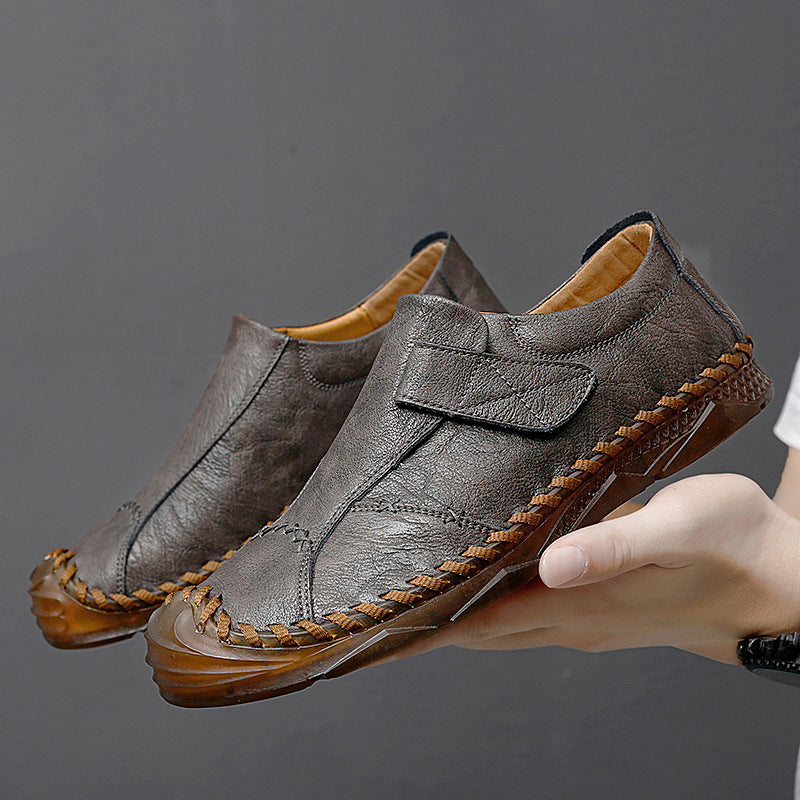 Handmade Genuine Leather Men's Casual Shoes Outdoor Fashion All-matching