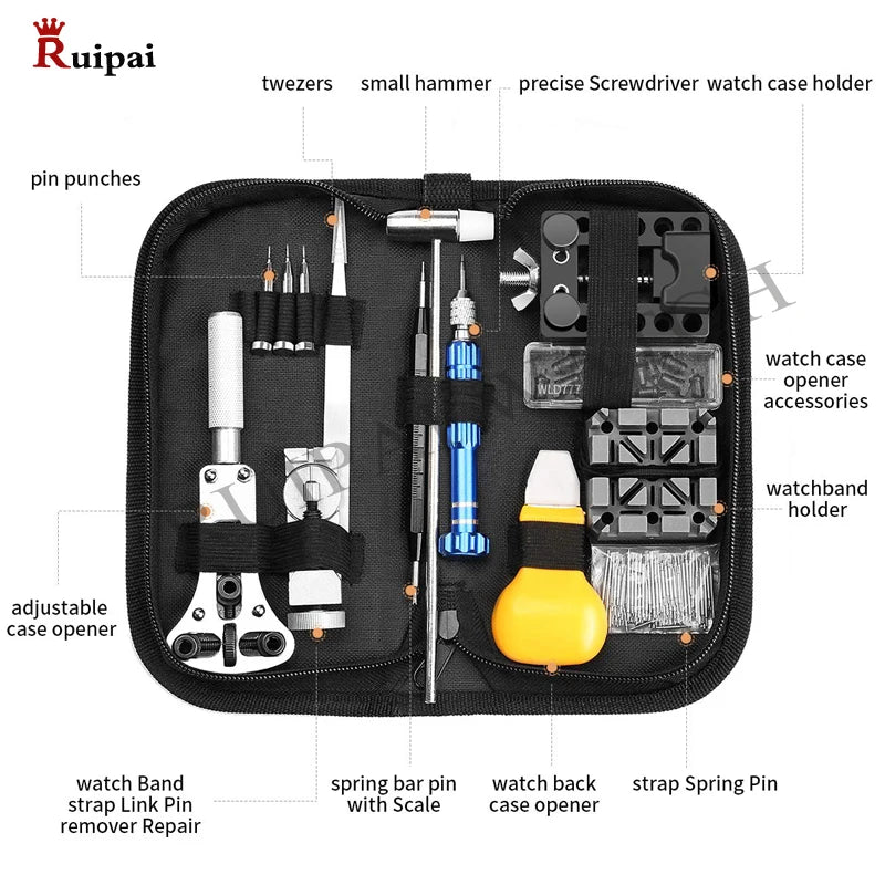 Watchmaker Watch Link Pin Remover Case Opener Repair Tool Kit Set Opener Link Spring Bar Remover Horlogemaker Gereedschap