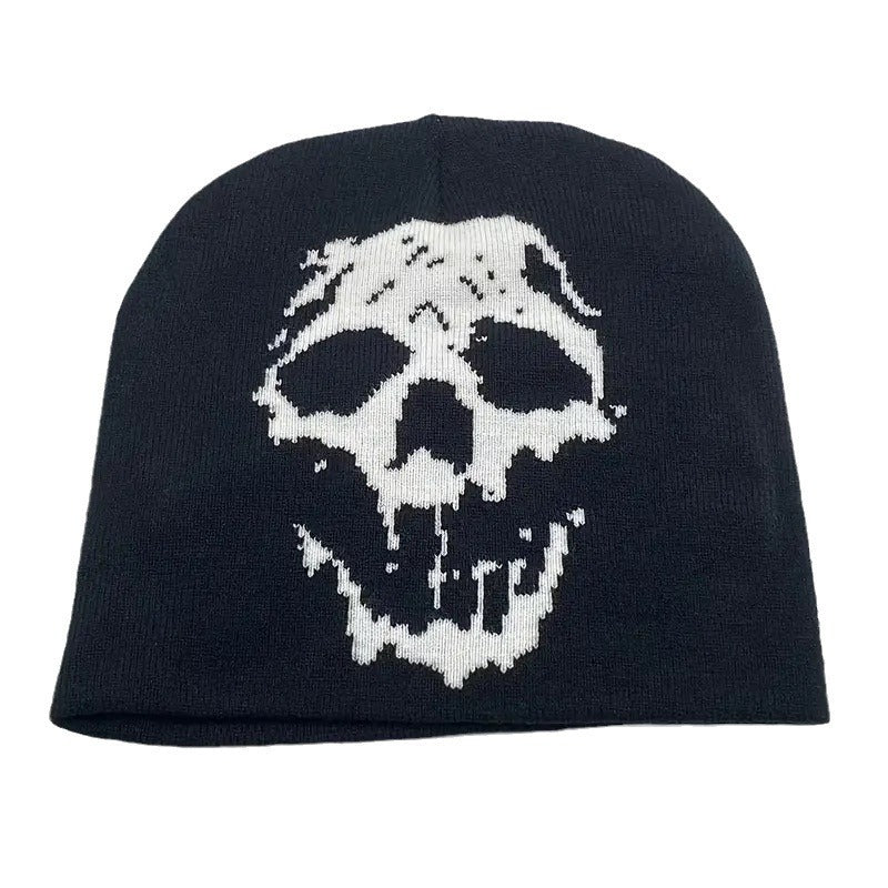 Gothic Letter Jacquard Beanie Hat