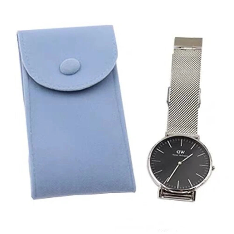 New Flannelette Watch Storage Bag Fashion Green Soft Watch Protect Bag New Mens Watch Travel Bag Mechanical Watch Organizer