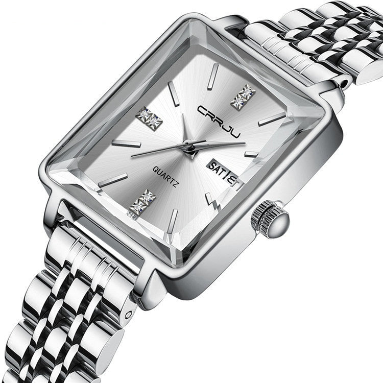 Simple Business Personality Fashion Waterproof Popular New Steel Belt Women's Watch