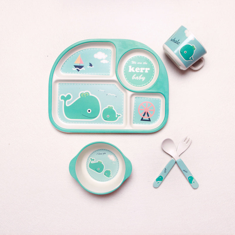 Bamboo fiber children's tableware