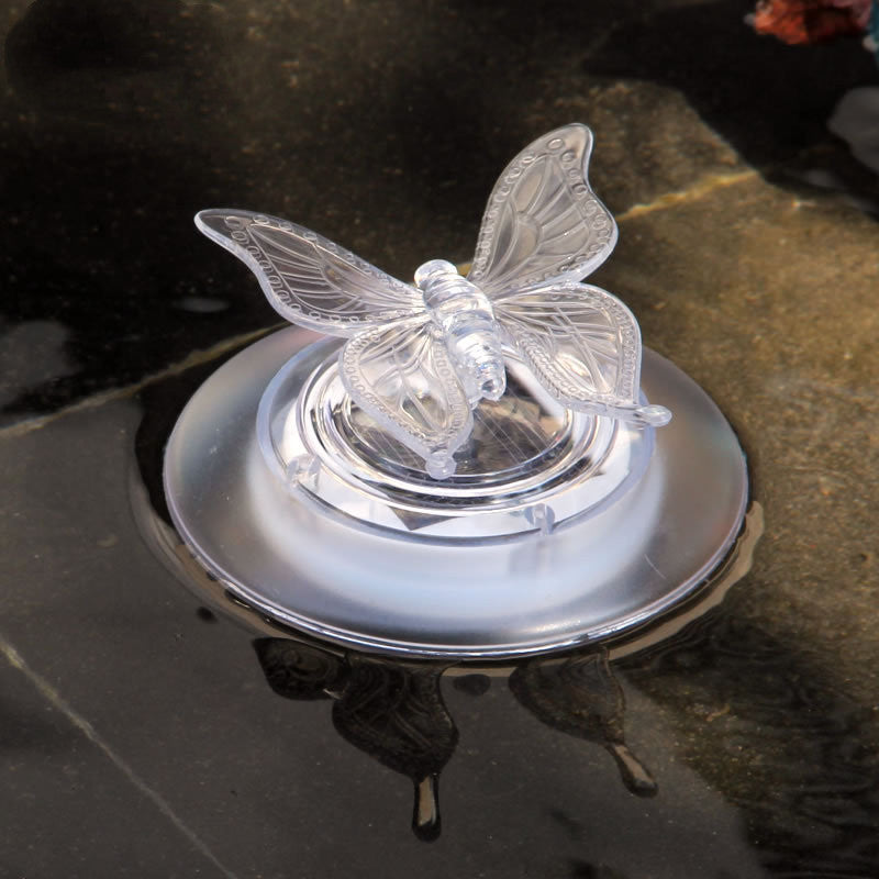 Solar LED Float Lamp Butterfly Dragonfly Shape Garden Pond Water Light Creative Swimming Pool Underwater Light Decor Accessories