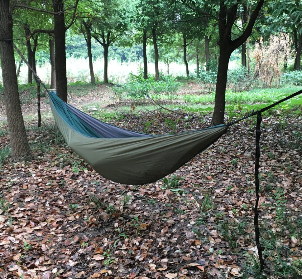 Hamac en coton avec housse chaude pour camping en plein air