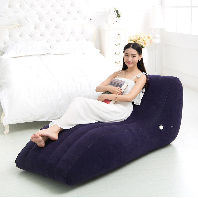 Flocking Inflatable Lazy Sofa Inflatable Adult Sofa Recliner