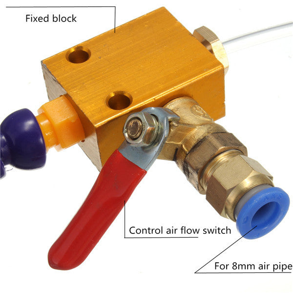 Spray for machine tools