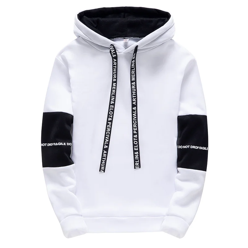 Men's Hoodies Long Sleeve Casual Printing With Letter Sweatshirts New Spring Hip Hop Pullover Sports Top Male Hooded Sweatshirts