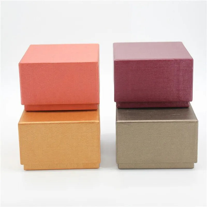 Cardboard Watch Case Storage Box Colorful Watch Holder New Watch Box Organizer Women Jewelry Gift Case