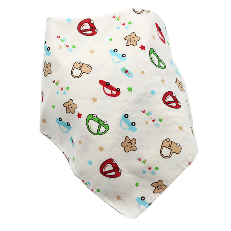 Baby Bibs Waterproof Triangle Cotton Cartoon Child Baberos Bandana Bibs Dribble Bibs Newborn Slabber Absorbent Cloth