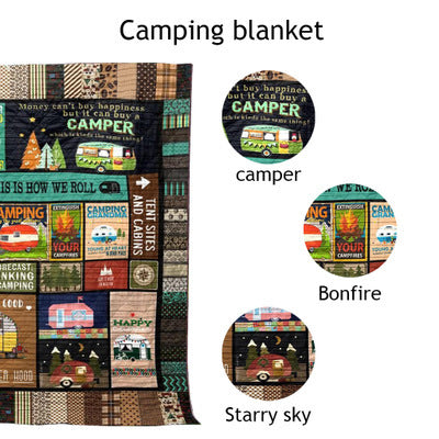 Outdoor camping blanket