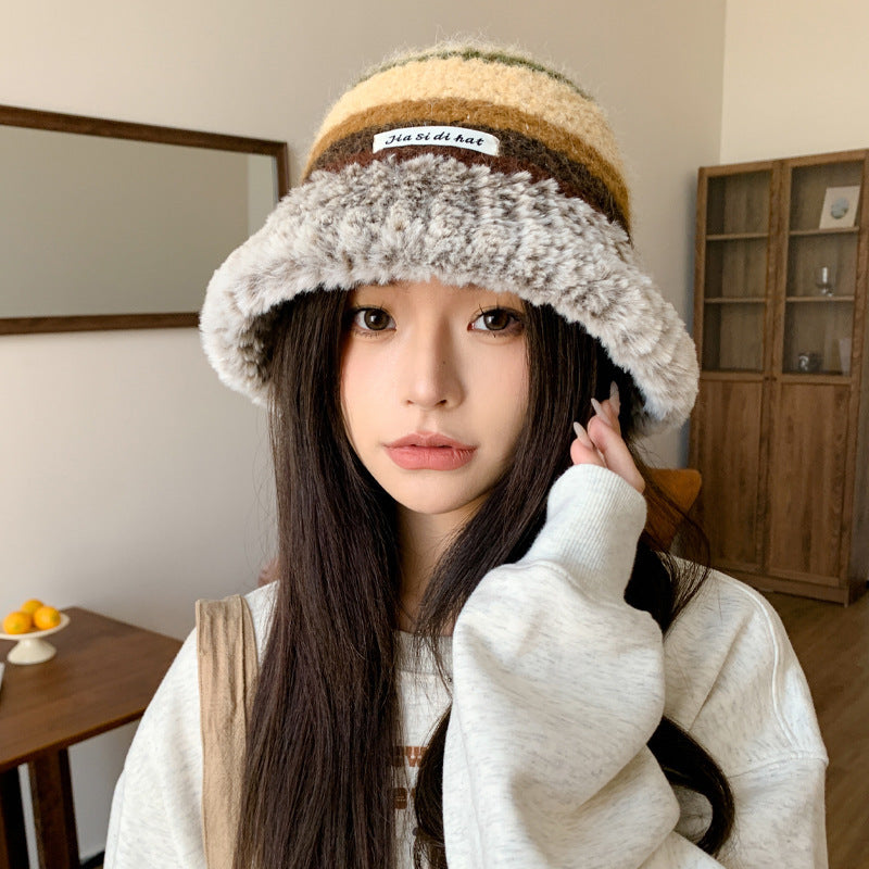 Autumn And Winter Dopamine Knitted Wool Cap Women's Warm Korean Style