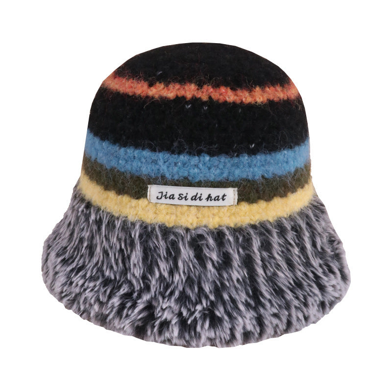 Autumn And Winter Dopamine Knitted Wool Cap Women's Warm Korean Style