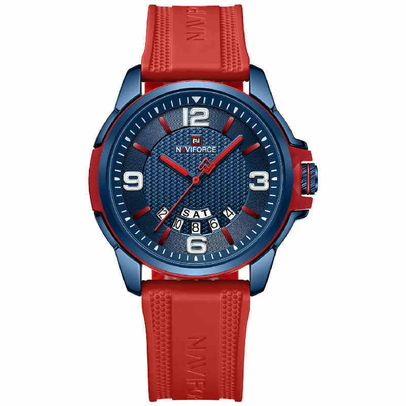 Montre de sport à quartz étanche avec bracelet en silicone coloré