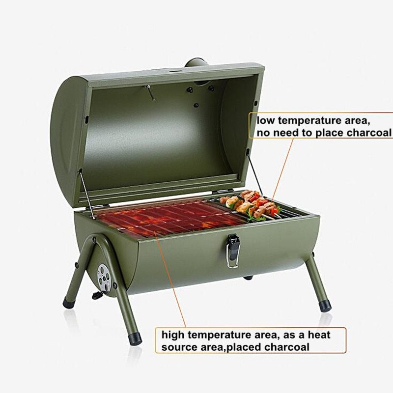 Portable Outdoor BBQ Grill Patio Camping Picnic Barbecue Stove Suitable For 3-5 People