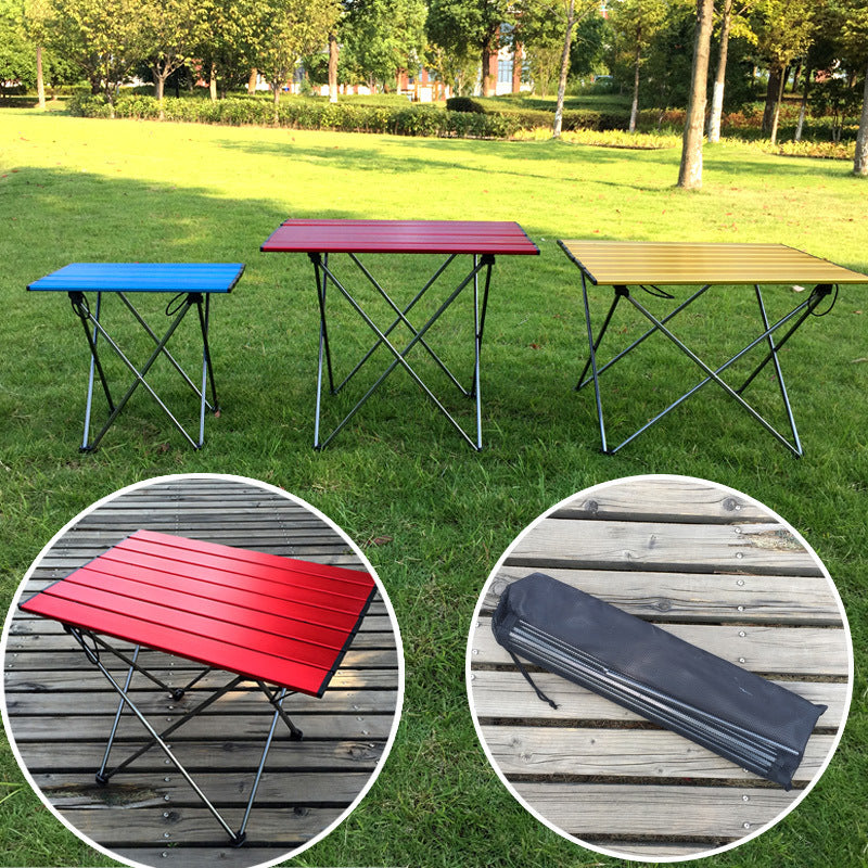 Table pliante en alliage superalliage pour l'alpinisme en plein air, table de pique-nique portable pour camping barbecue, trompette simple, mini table en gros