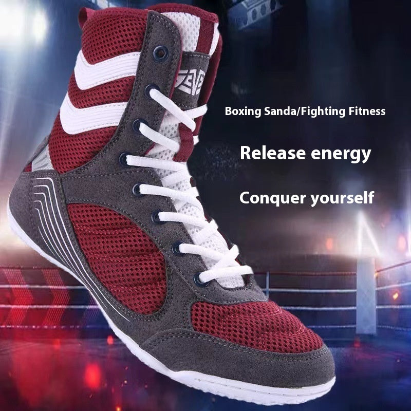 Boxing Shoe Men's Wrestling Shoes Fitness Indoor Fitness