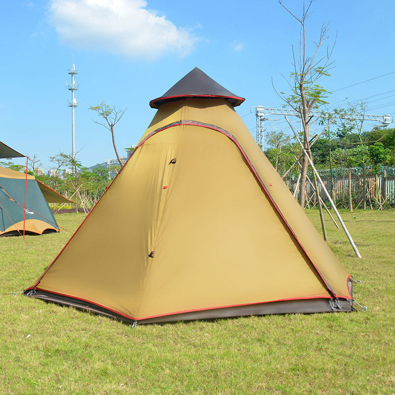 Factory direct Indian tent outdoor wind type camping tent awning camping tower new account