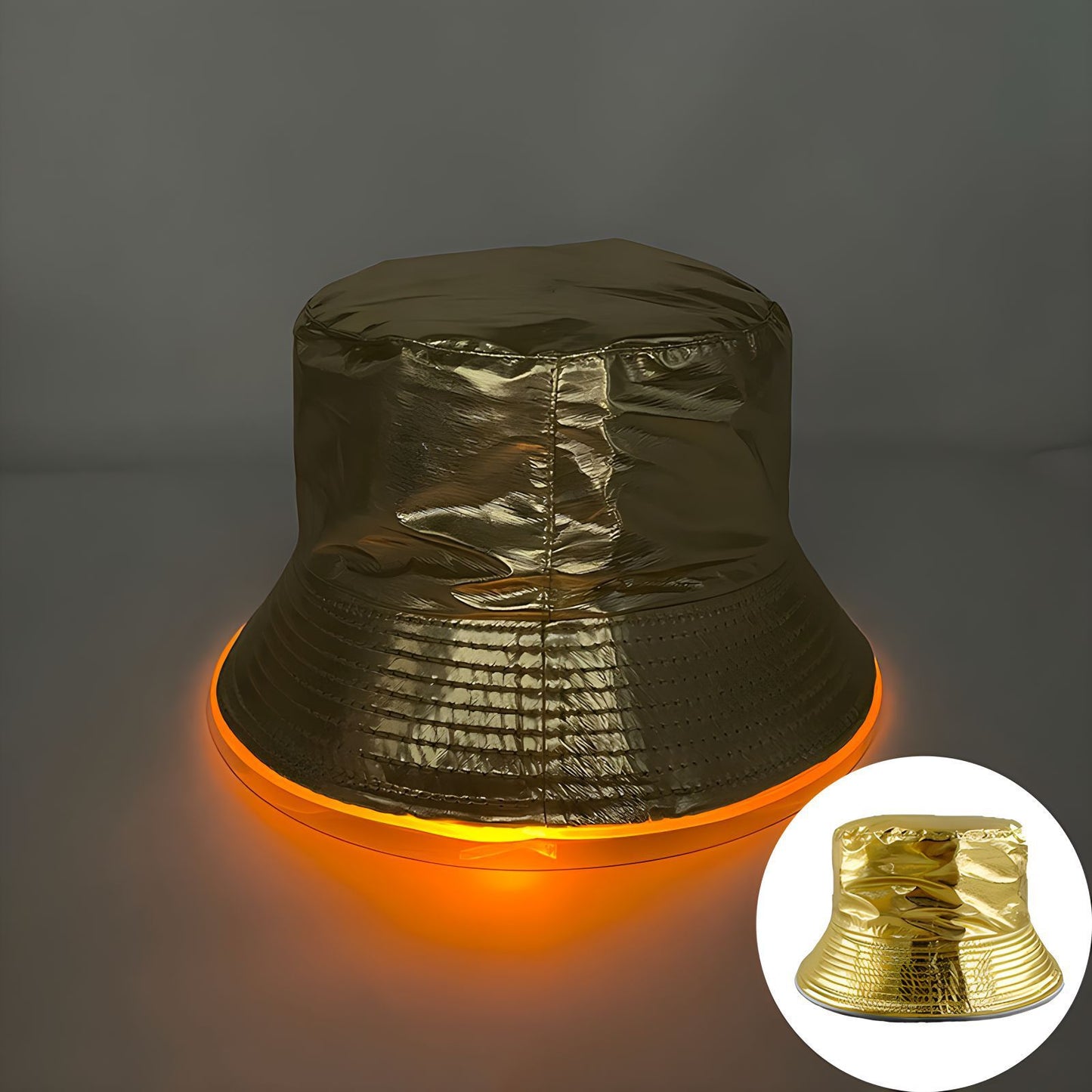 Bar Disco Glowing Bucket Hat Halloween Party LED Light