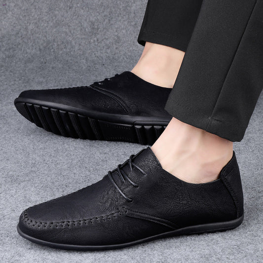 Men's Business Casual Breathable Leather Shoes