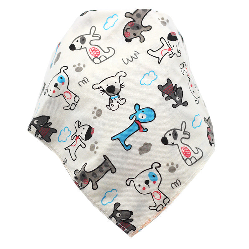 Baby Bibs Waterproof Triangle Cotton Cartoon Child Baberos Bandana Bibs Dribble Bibs Newborn Slabber Absorbent Cloth