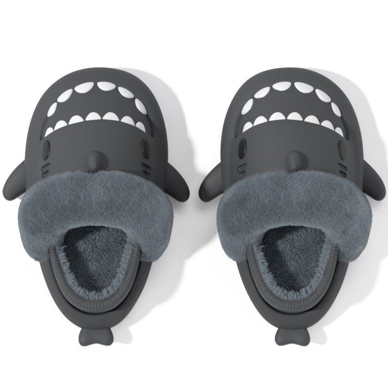 Removable Shark Cotton Slippers Women's Autumn And Winter