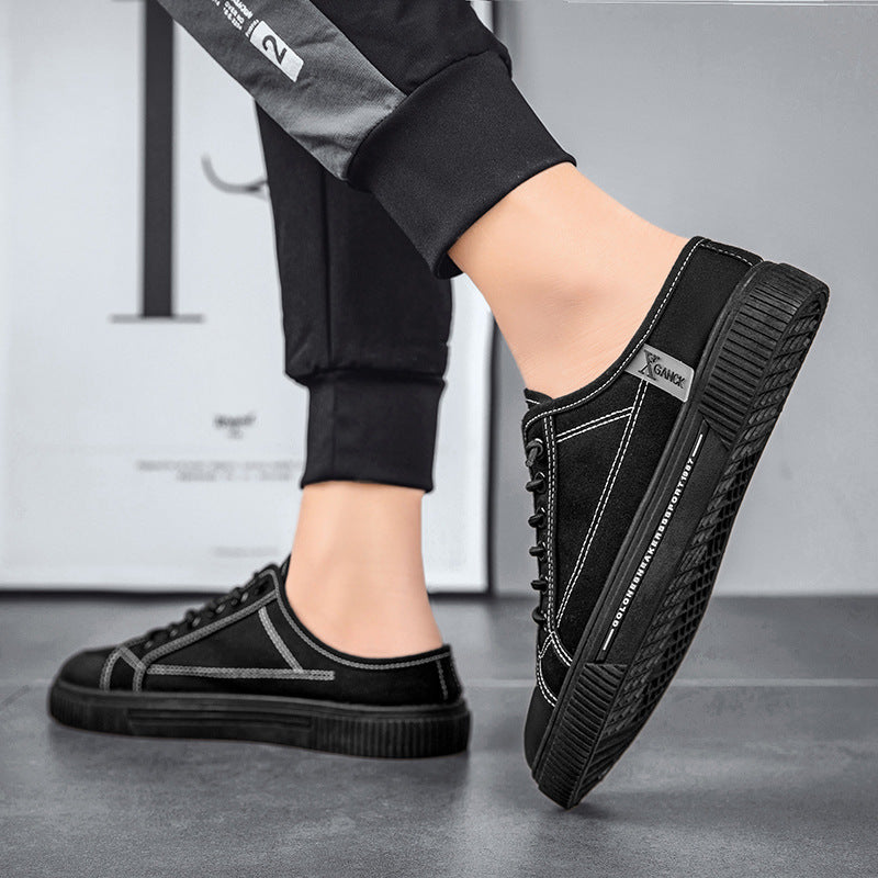 Men's Versatile Casual Sneakers Heelless Canvas Shoes