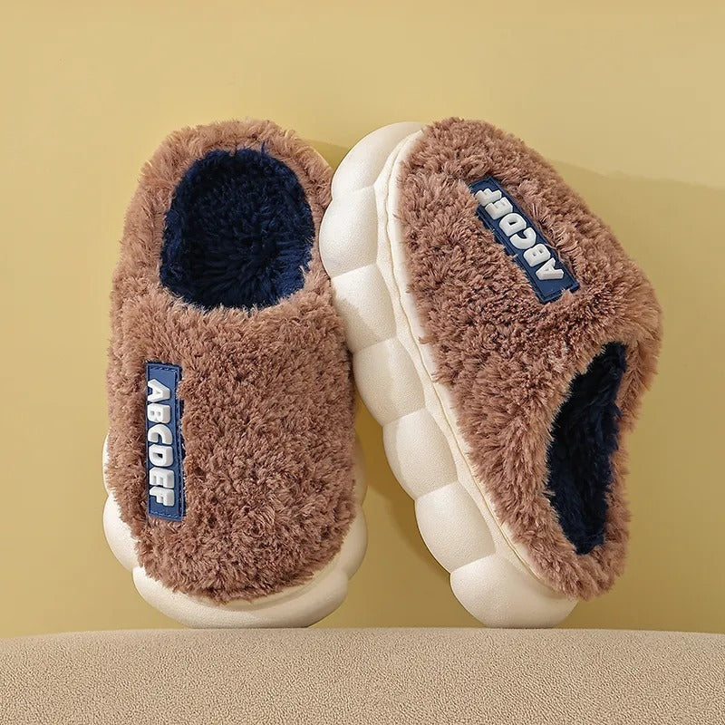 Children's Cotton Slippers With Simple Soft Sole