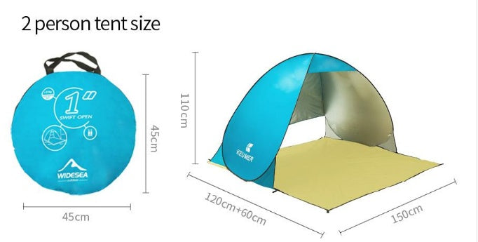 Beach tent UV protection sunshade double automatic tent camping tent