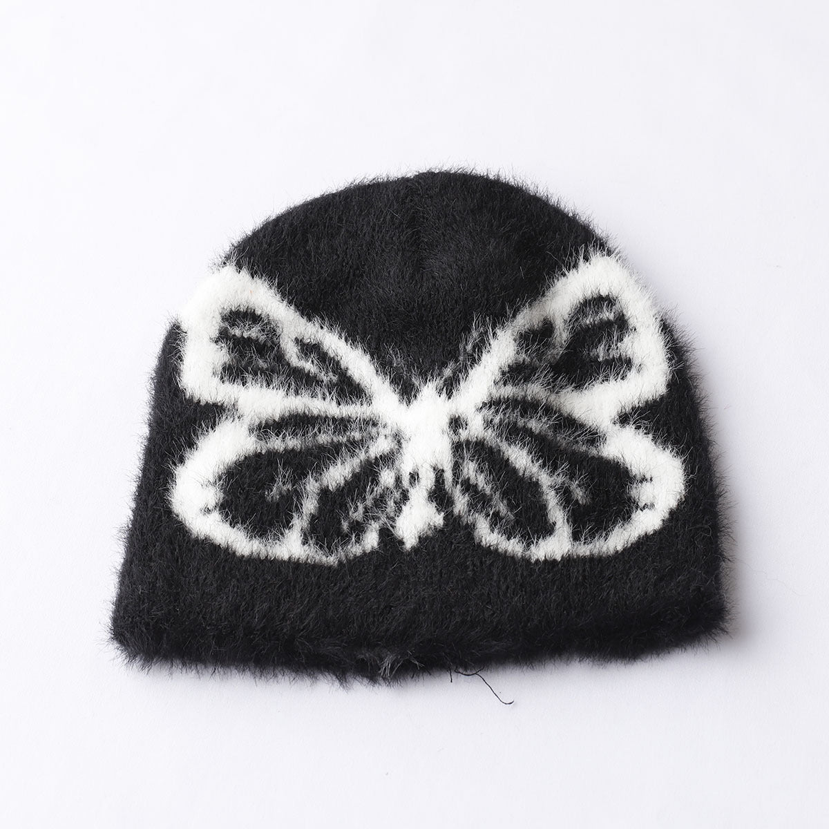 Fashion Cold-proof Warm And Cute Versatile Adult Printed Butterfly Jacquard Woolen Cap