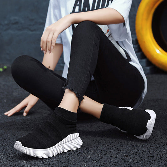 Fly-knit Socks Shoes Slip-on Mesh