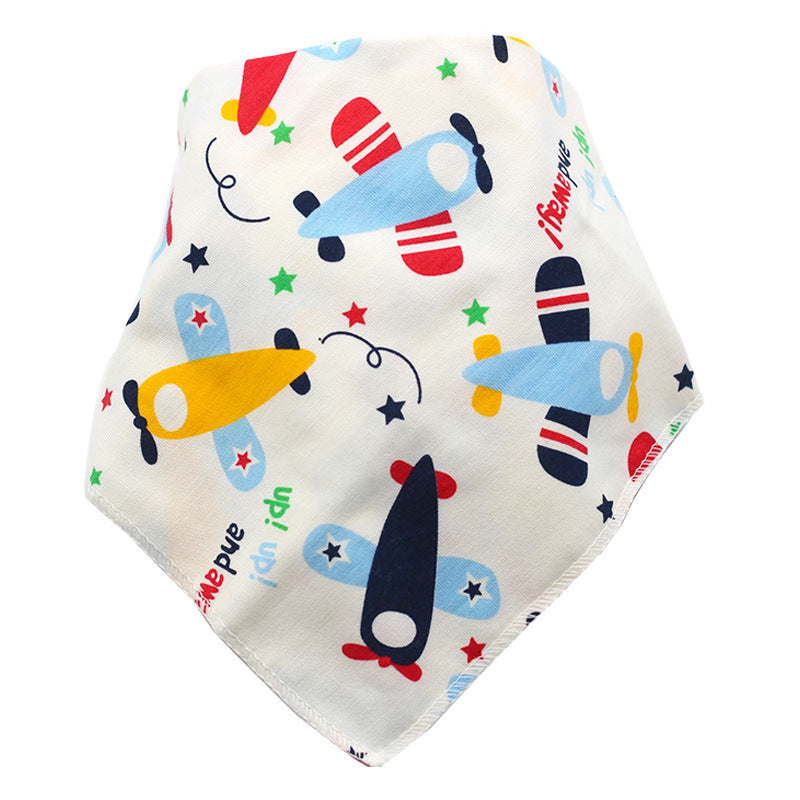 Baby Bibs Waterproof Triangle Cotton Cartoon Child Baberos Bandana Bibs Dribble Bibs Newborn Slabber Absorbent Cloth