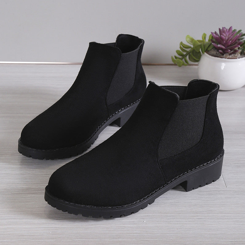 Women's Fashion Personality Chunky Heel Ankle Boots