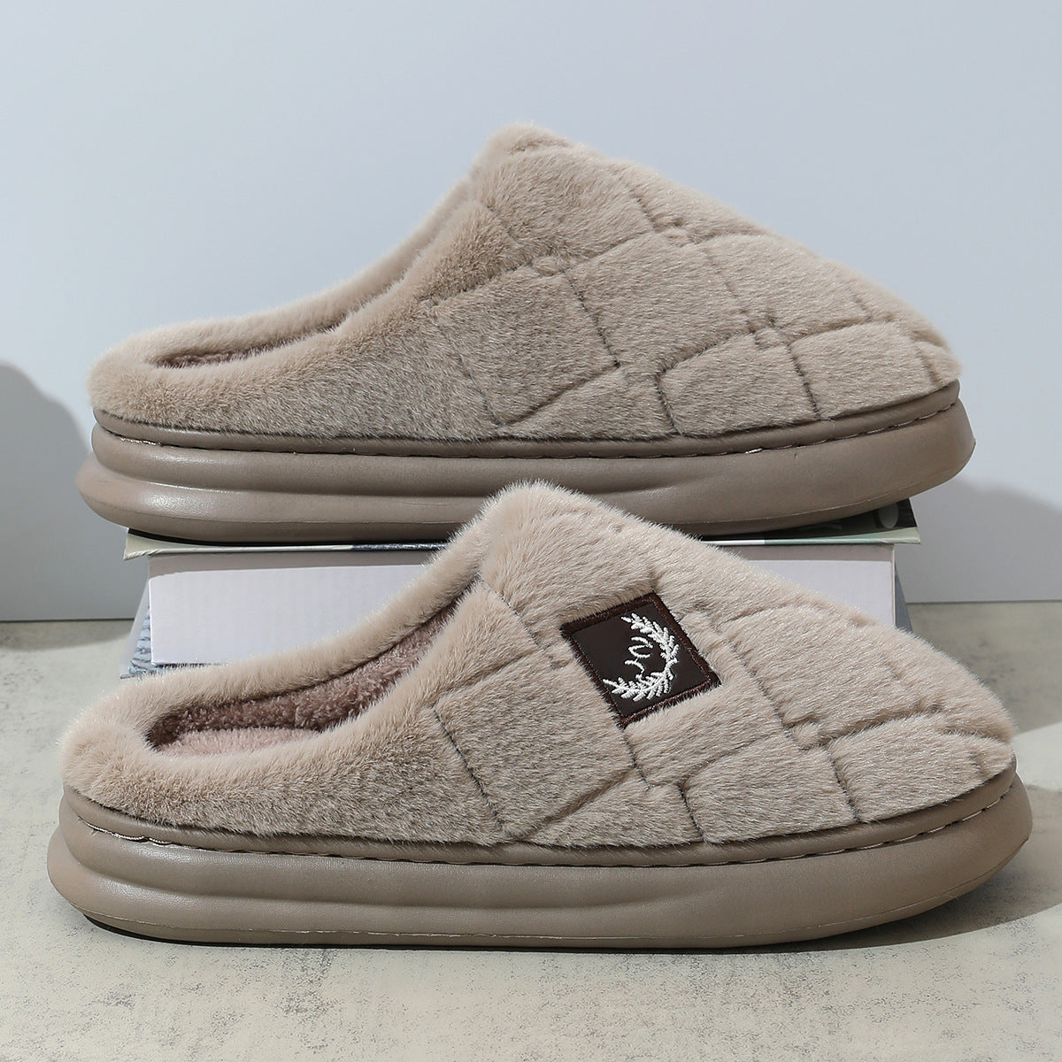 Men's Cotton Slippers Winter Household