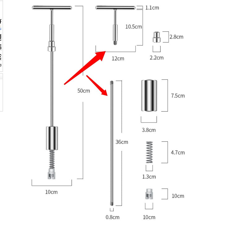 Werkzeuge Auto Reparatur Werkzeug Auto Dent Reparatur Dent Puller Kit 2 in 1 Slide Hammer Reverse Hammer Kleber Tabs Saug tassen