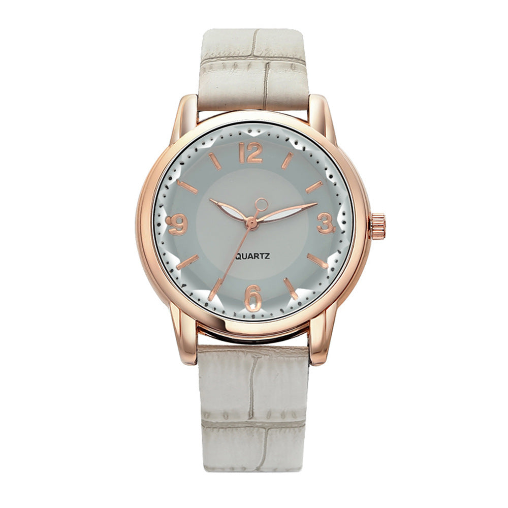 Montre à quartz avec cadran bicolore pour femme