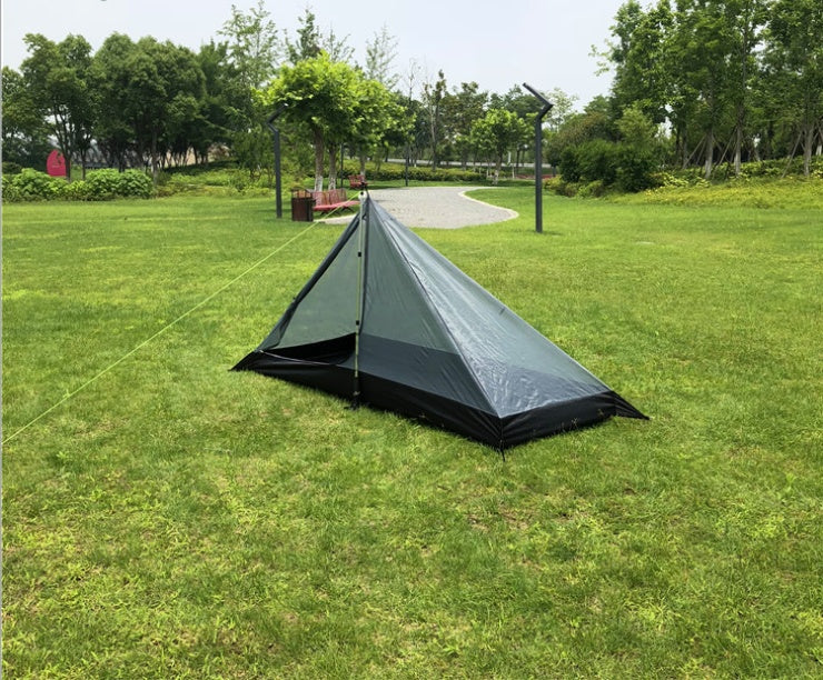 Portable camping pyramid tent single outdoor equipment camping supplies