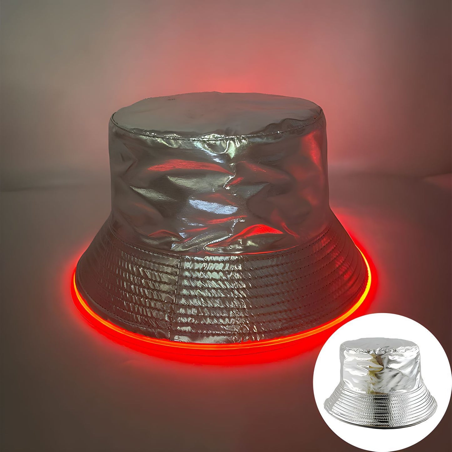 Bar Disco Glowing Bucket Hat Halloween Party LED Light