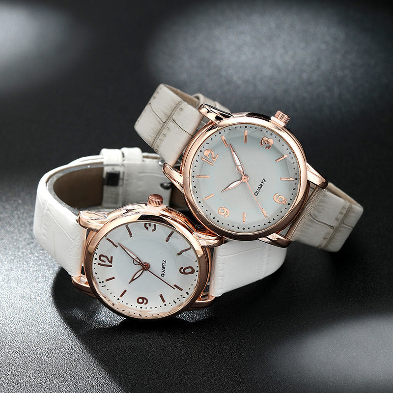 Montre à quartz avec cadran bicolore pour femme