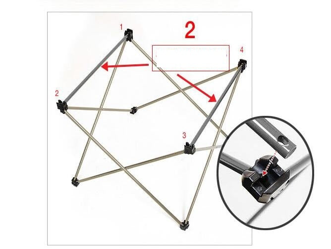 Table de pique-nique portable en alliage d'aluminium léger pour camping en plein air