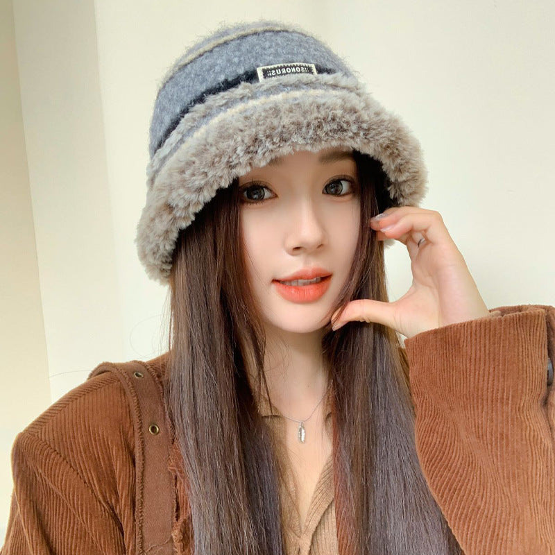 Autumn And Winter Dopamine Knitted Wool Cap Women's Warm Korean Style