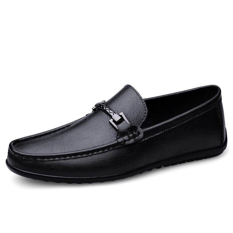 Men's One Pedal Genuine Leather High-grade Soft Soled Flats Casual