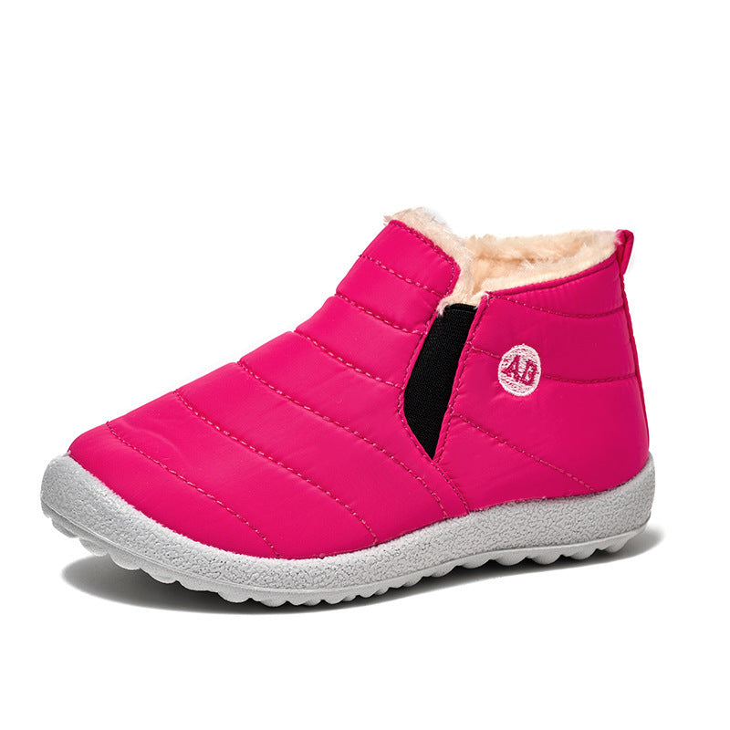 Fleece Lined Padded Warm Keeping Children's Cotton Shoes