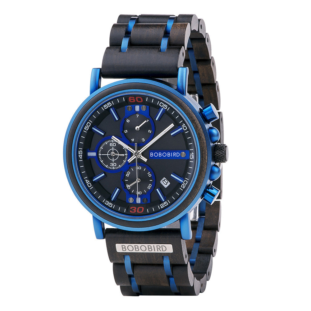 Montre à quartz multifonctionnelle pour homme