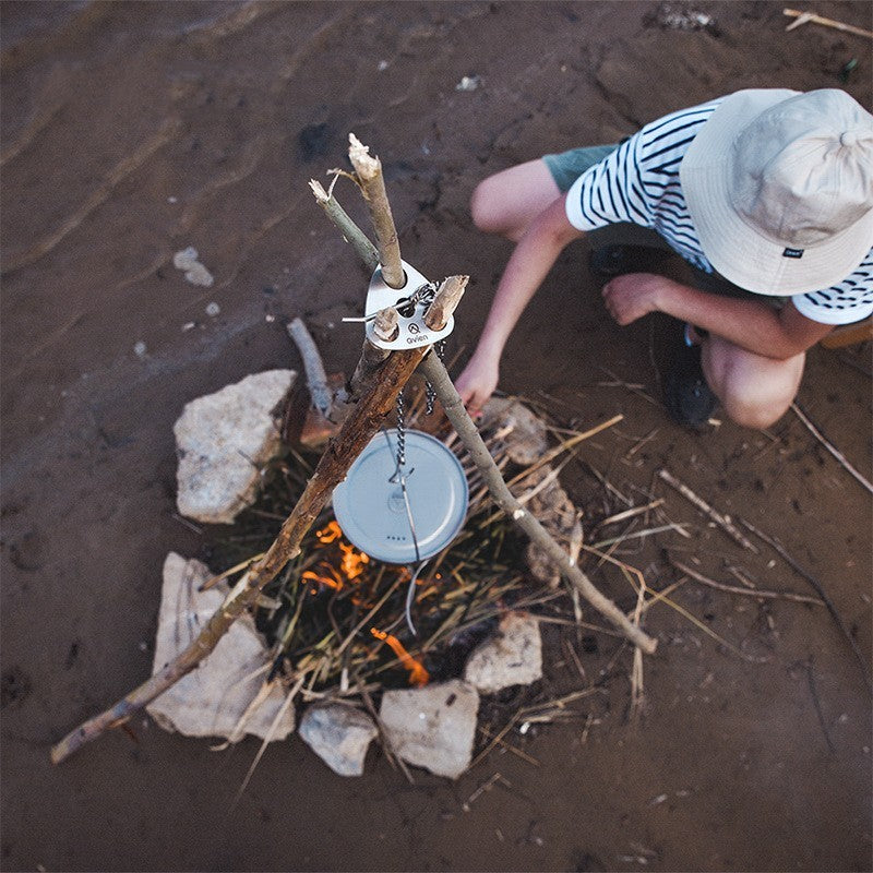 Convenient Triangle Hanging Pot Support For Outdoor Camping