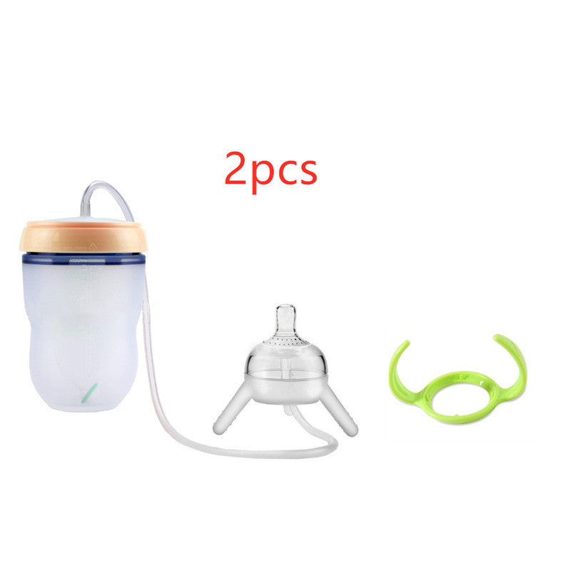 Feeding Bottle Kids Cup Children Training Silicone Sippy