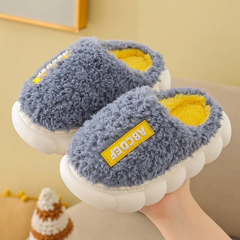 Children's Cotton Slippers With Simple Soft Sole