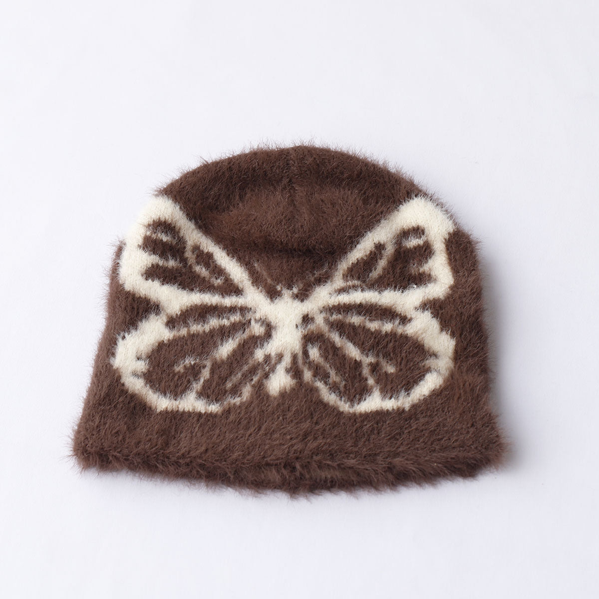 Fashion Cold-proof Warm And Cute Versatile Adult Printed Butterfly Jacquard Woolen Cap