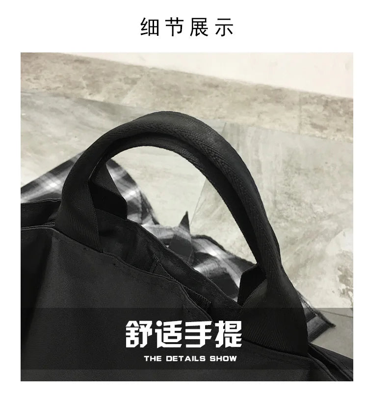 Women Nylon Shoulder Bag Large Capacity Waterproof Cloth Handbag Tote Solid Crossbody Bags Big Travel Bag Purse For Ladies