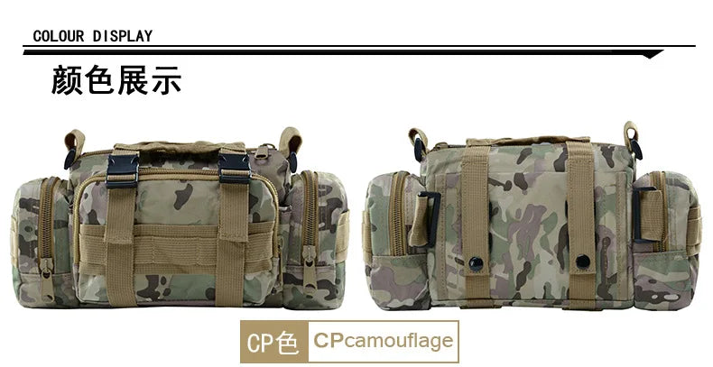 High Quality Outdoor Tactical Backpack Waist Pack Waist Bag Mochilas Molle Camping Hiking Pouch 3P Chest Bag