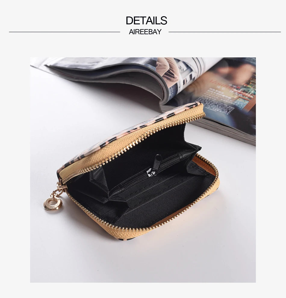 Leather Women Wallet Classic Leopard Animal Print Long Wallets Female Cards Holder Clutch Bag Fashion Ladies Purses